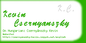 kevin csernyanszky business card